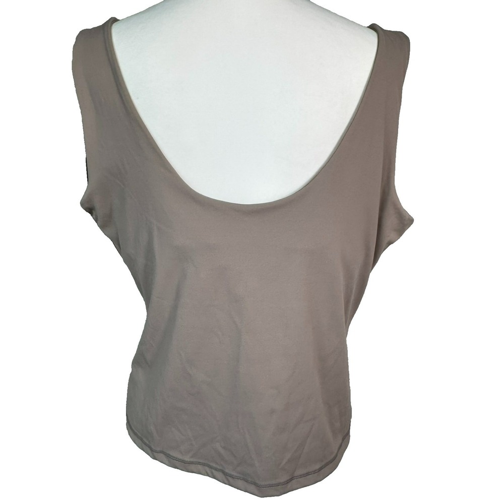 FAWN FIT Women's 3X Taupe Brown Built in‎ Bra Lift Tank Top Athletic Performance - Picture 4 of 9